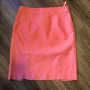 J. Crew Coral pink/red pencil (ish) style skirt 10